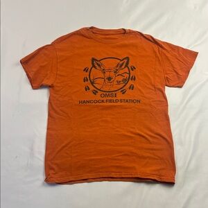 OMSI Hancock Field Station Orange Graphic Tee